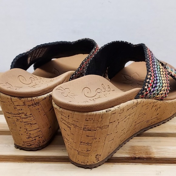 Skechers Womens Beverlee Delighted Wedge Slide Size 7 - Picture 6 of 10